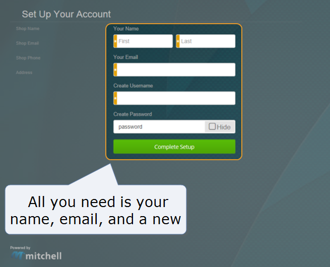 Create Your Account